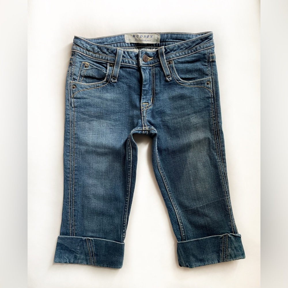 Hudson Bermuda Denim Jean Shorts, Size 24